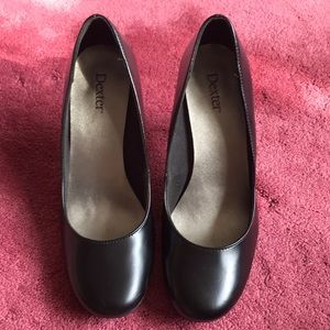 Payless Dexter Black Round Toe Heels